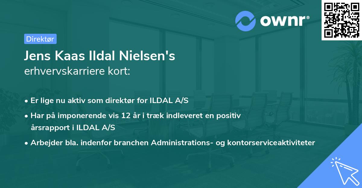 Jens Kaas Ildal Nielsen's erhvervskarriere kort