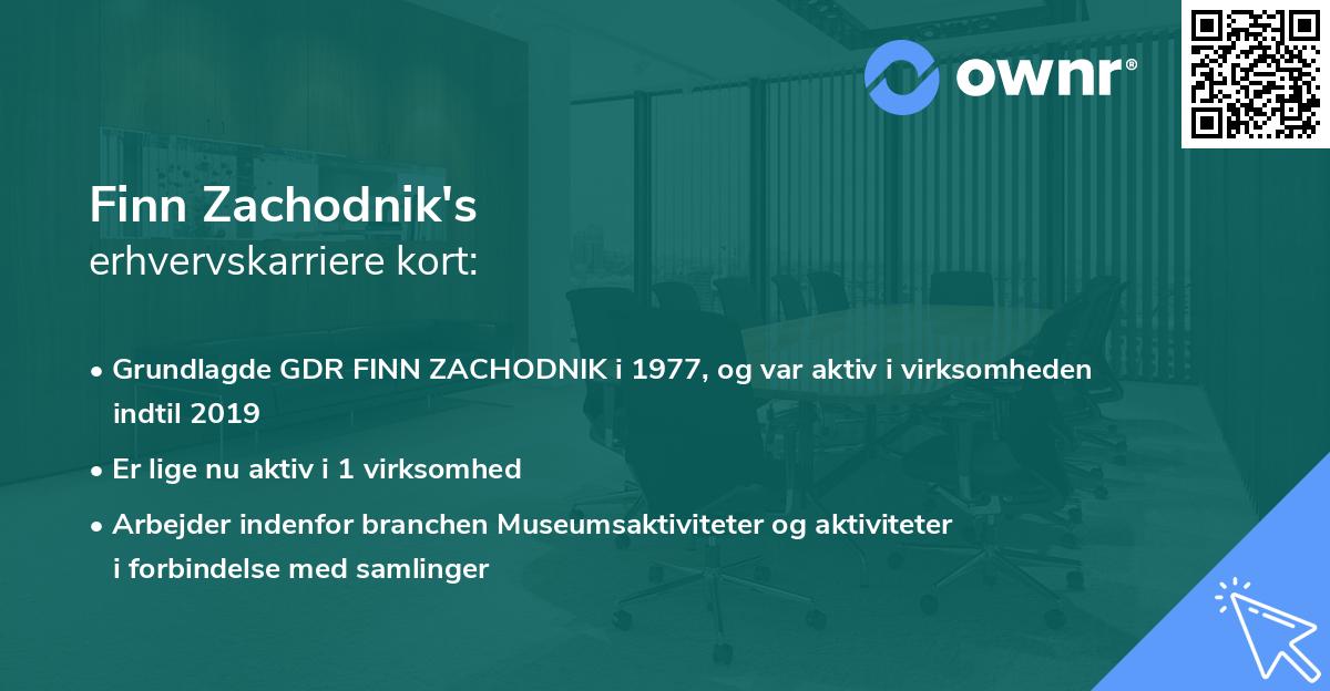 Finn Zachodnik's erhvervskarriere kort