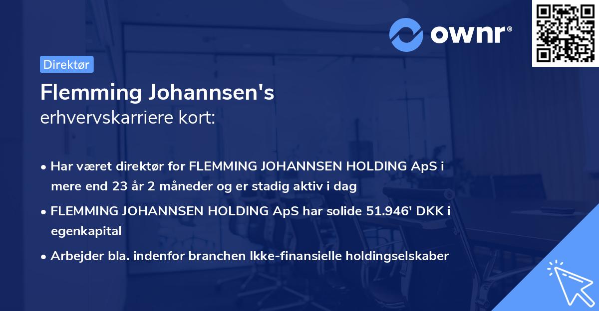 Flemming Johannsen's erhvervskarriere kort