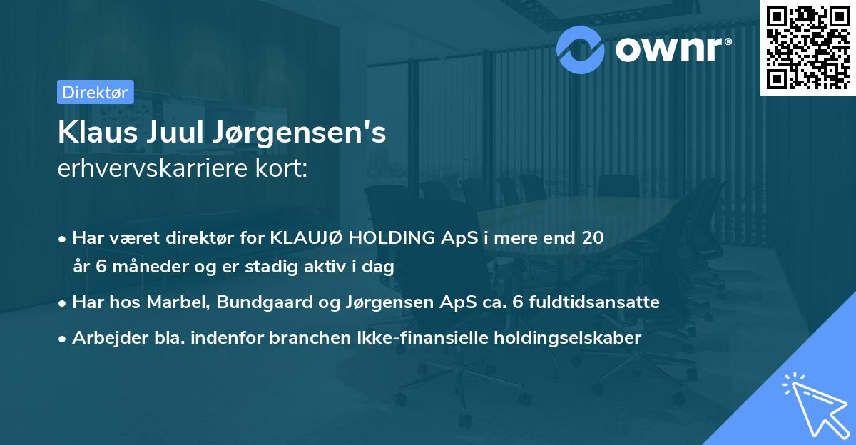 Klaus Juul Jørgensen's erhvervskarriere kort