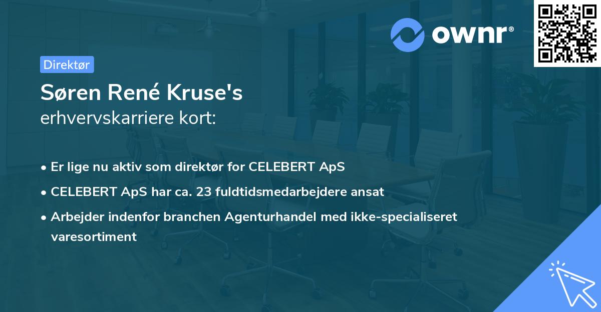 Søren René Kruse's erhvervskarriere kort