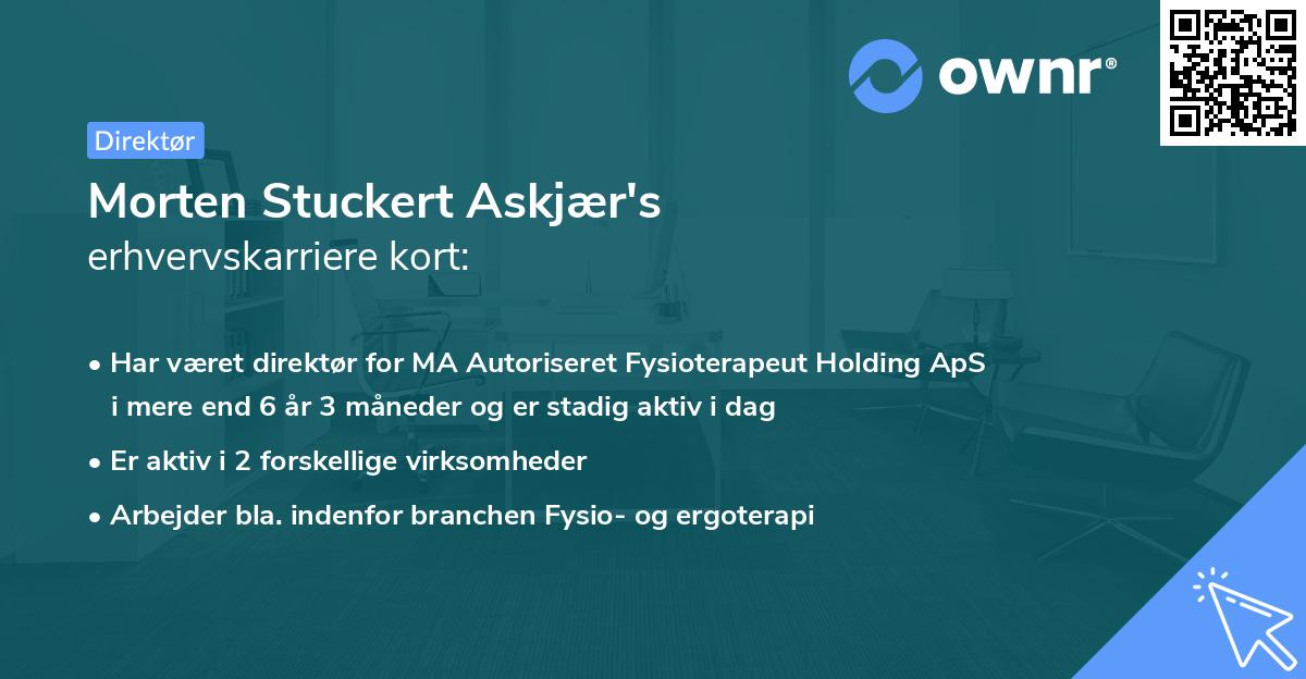 Morten Stuckert Askjær's erhvervskarriere kort