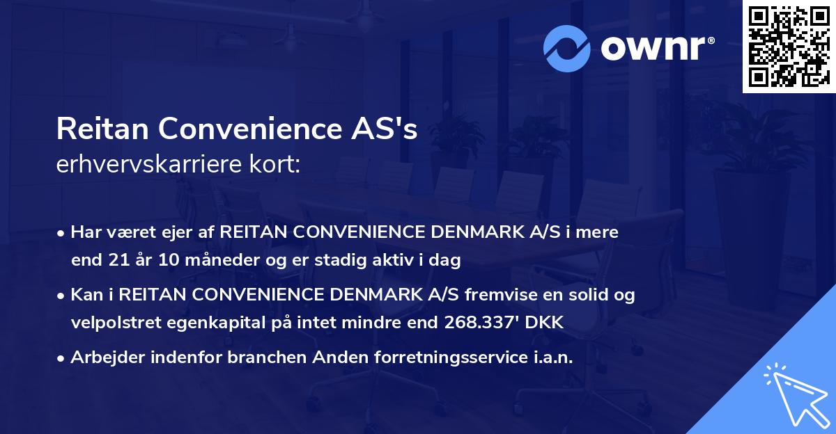 Reitan Convenience AS's erhvervskarriere kort