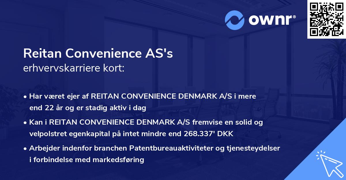 Reitan Convenience AS's erhvervskarriere kort