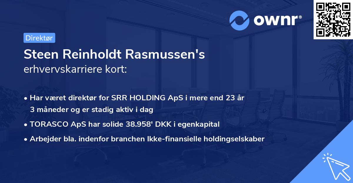 Steen Reinholdt Rasmussen's erhvervskarriere kort