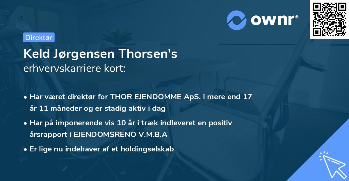 Keld Jørgensen Thorsen's erhvervskarriere kort