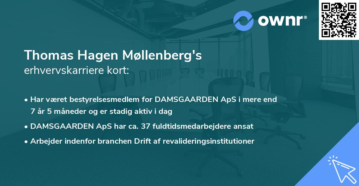 Thomas Hagen Møllenberg's erhvervskarriere kort