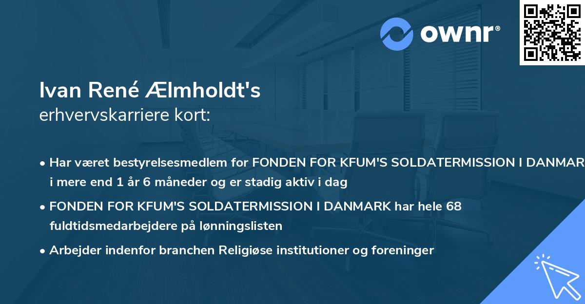 Ivan René Ælmholdt's erhvervskarriere kort