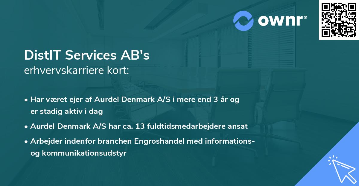 DistIT Services AB's erhvervskarriere kort