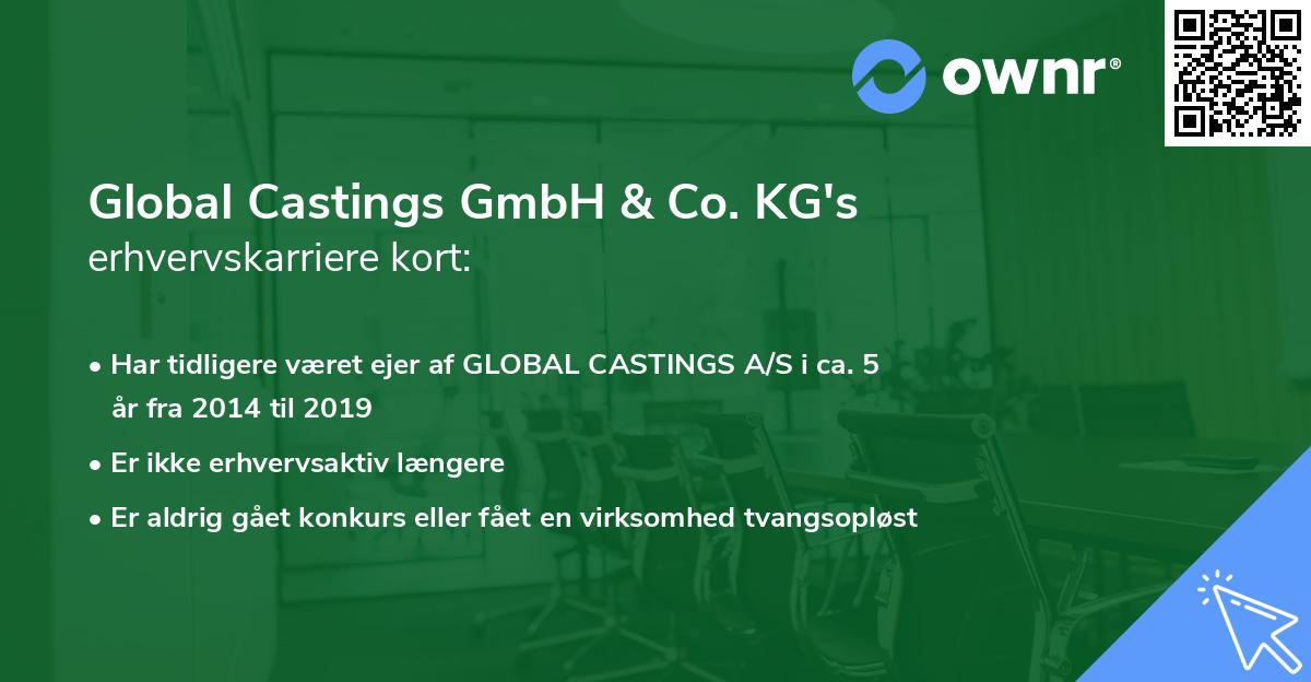 Global Castings GmbH & Co. KG's erhvervskarriere kort