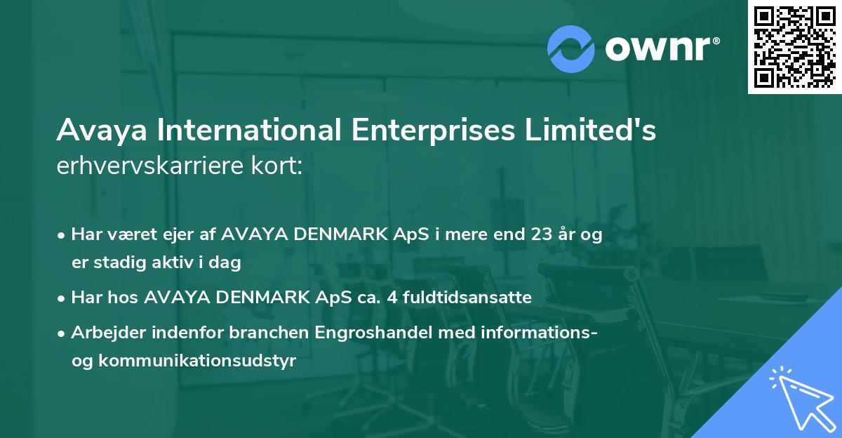 Avaya International Enterprises Limited's erhvervskarriere kort