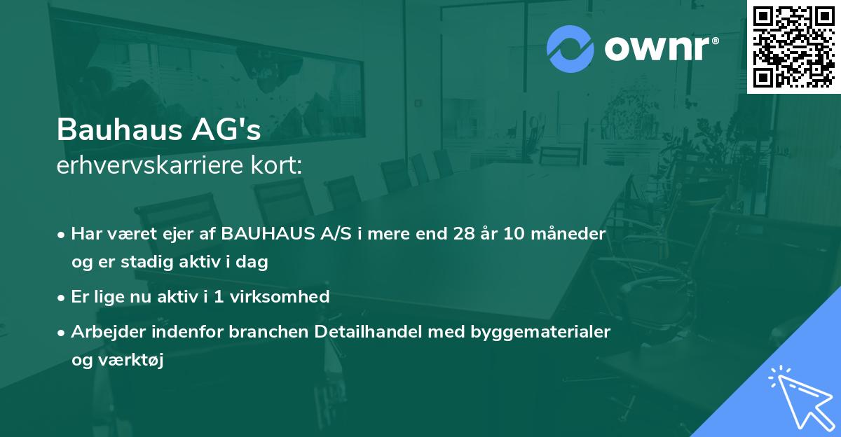 Bauhaus AG's erhvervskarriere kort