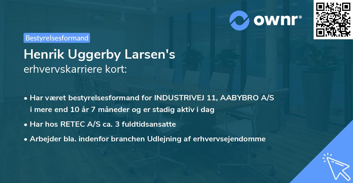 Henrik Uggerby Larsen's erhvervskarriere kort