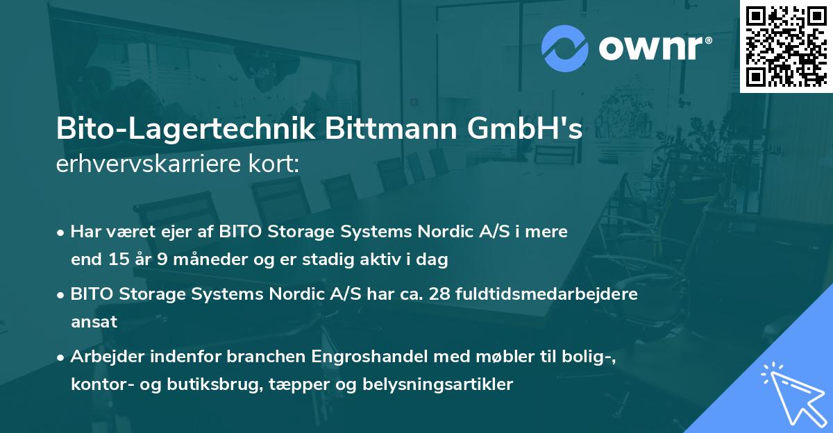 Bito-Lagertechnik Bittmann GmbH's erhvervskarriere kort