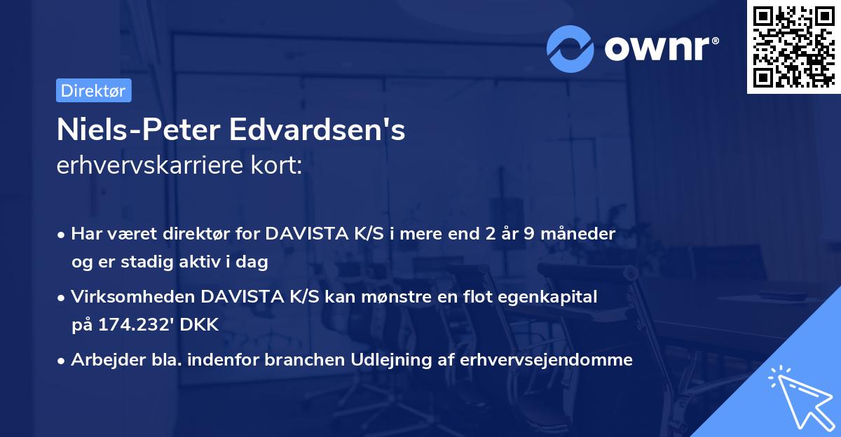 Niels-Peter Edvardsen's erhvervskarriere kort