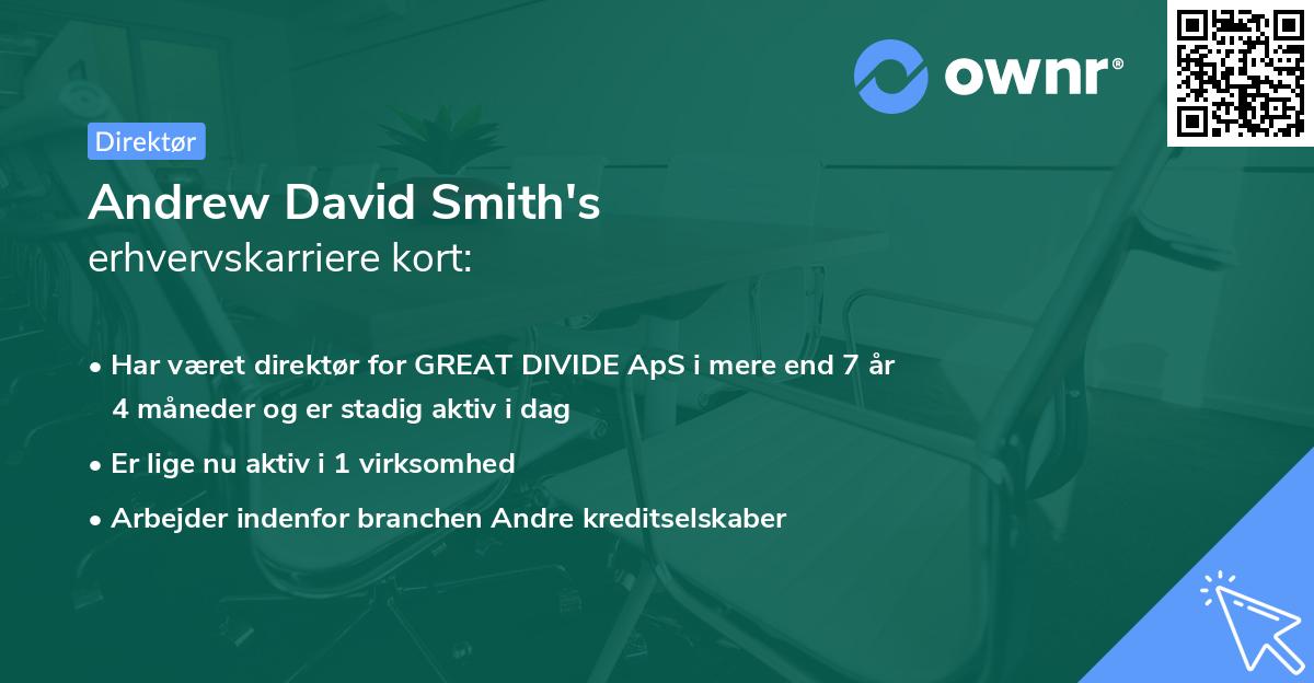 Andrew David Smith's erhvervskarriere kort