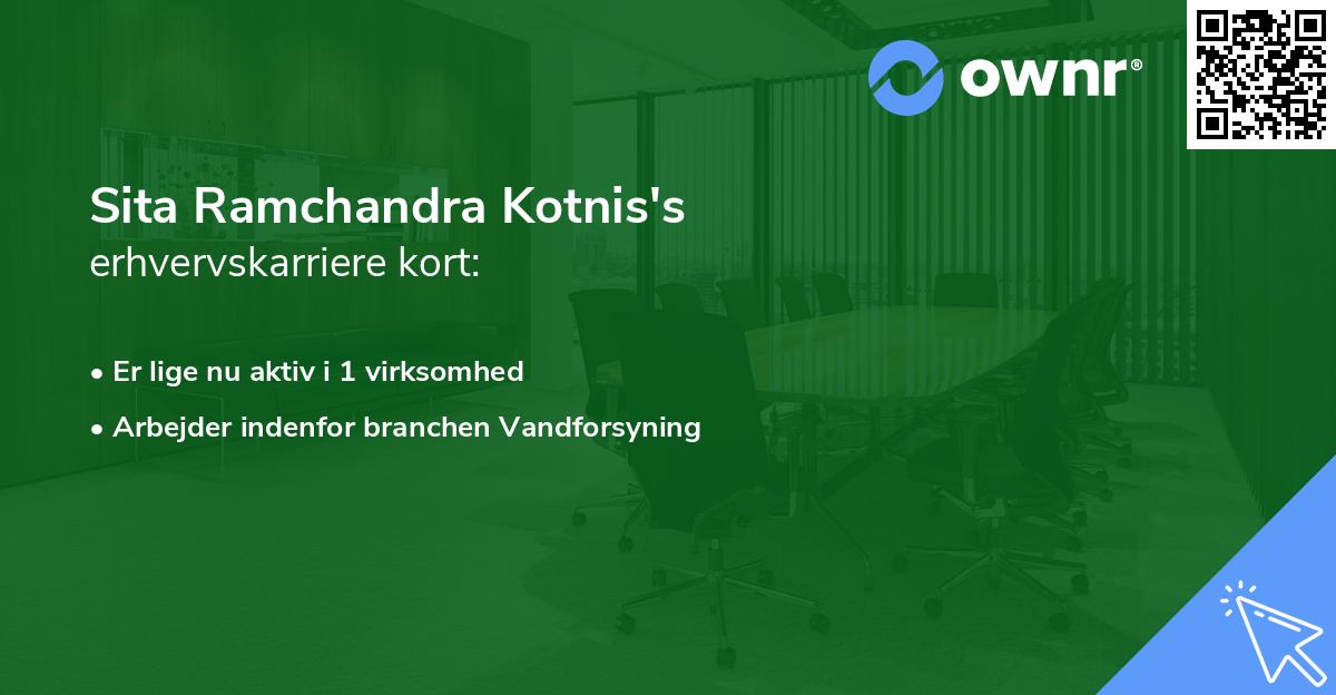 Sita Ramchandra Kotnis's erhvervskarriere kort