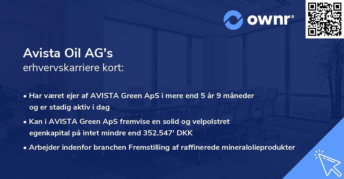 Avista Oil AG's erhvervskarriere kort