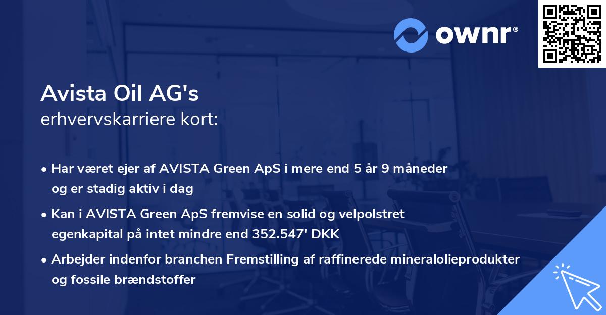 Avista Oil AG's erhvervskarriere kort