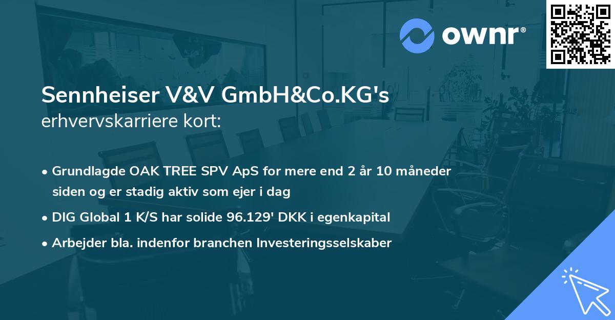 Sennheiser V&V GmbH&Co.KG's erhvervskarriere kort