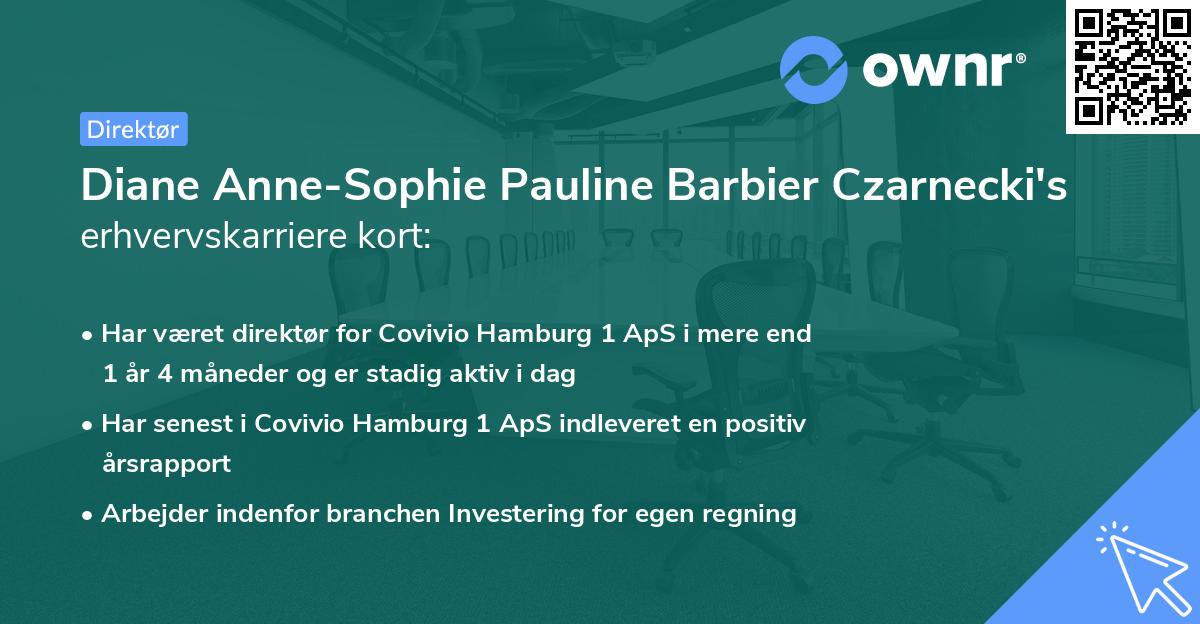 Diane Anne-Sophie Pauline Barbier Czarnecki's erhvervskarriere kort