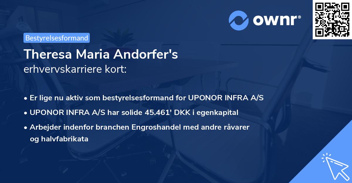 Theresa Maria Andorfer's erhvervskarriere kort