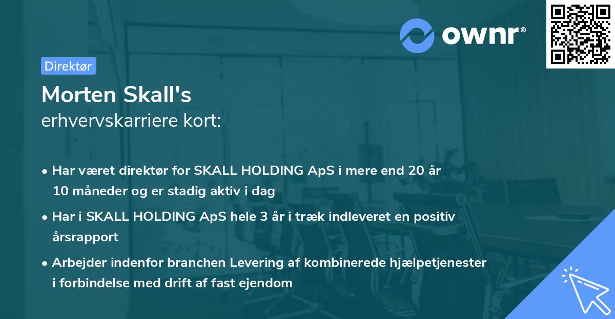 Morten Skall's erhvervskarriere kort