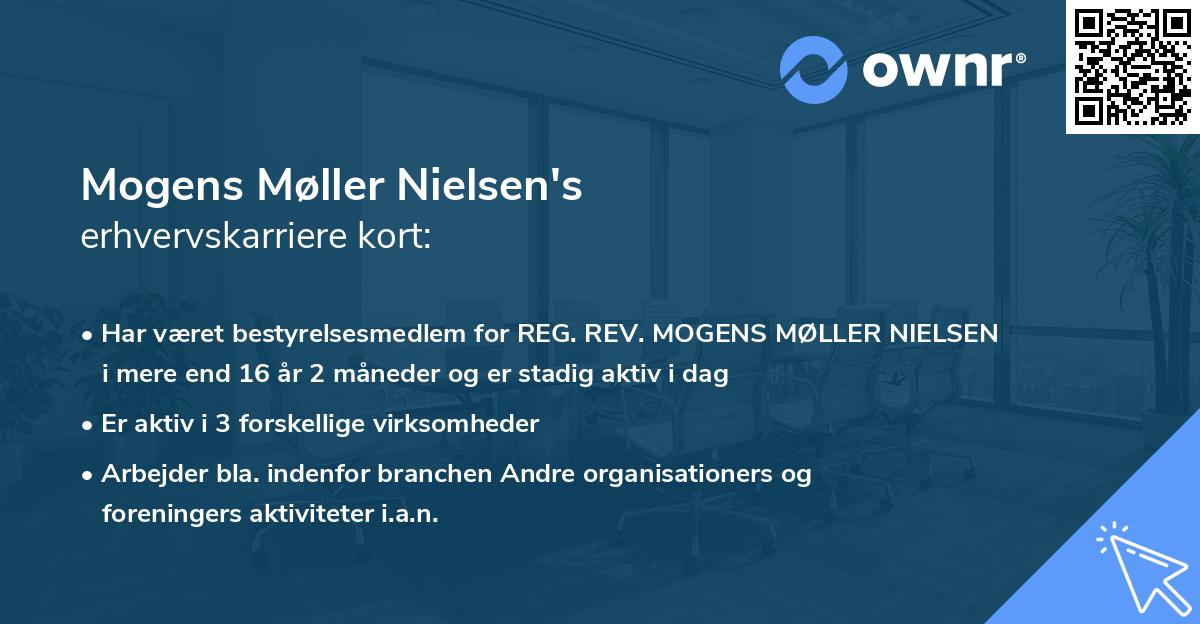 Mogens Møller Nielsen's erhvervskarriere kort