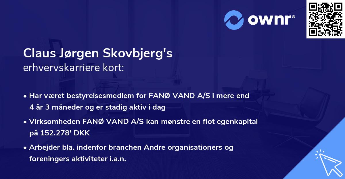 Claus Jørgen Skovbjerg's erhvervskarriere kort
