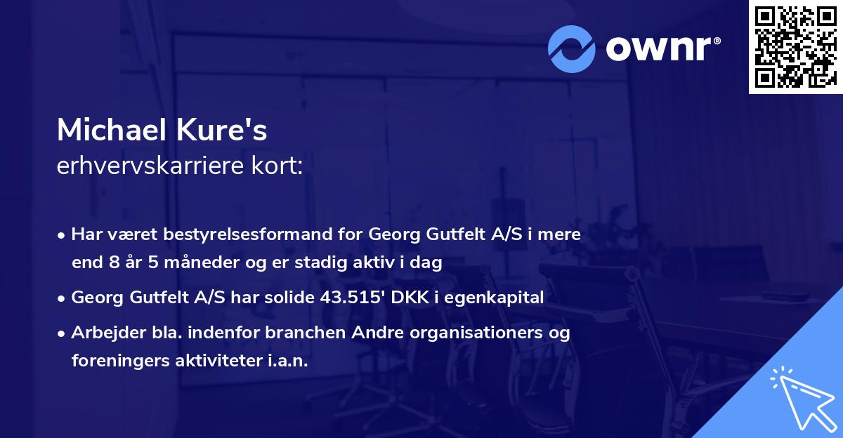 Michael Kure's erhvervskarriere kort