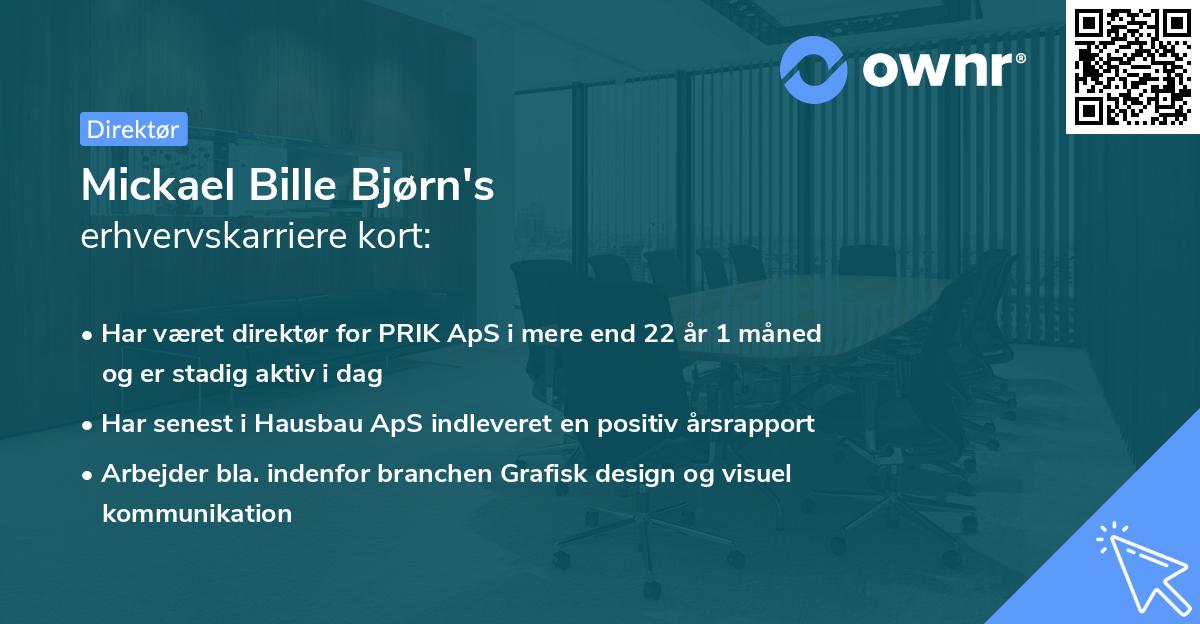 Mickael Bille Bjørn's erhvervskarriere kort
