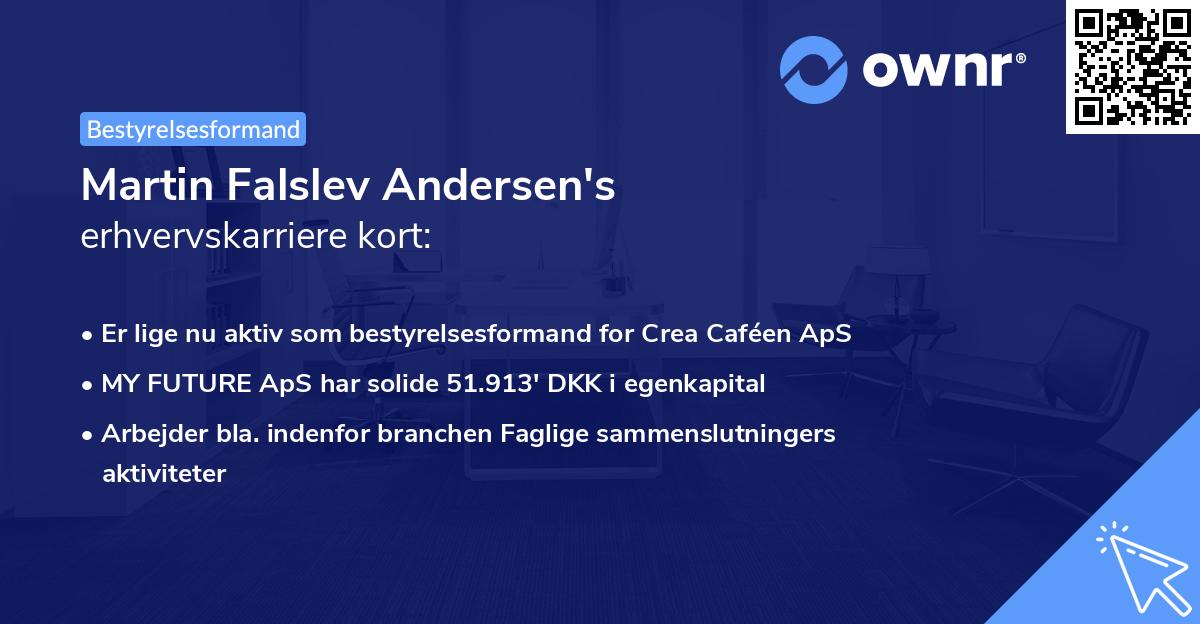 Martin Falslev Andersen's erhvervskarriere kort