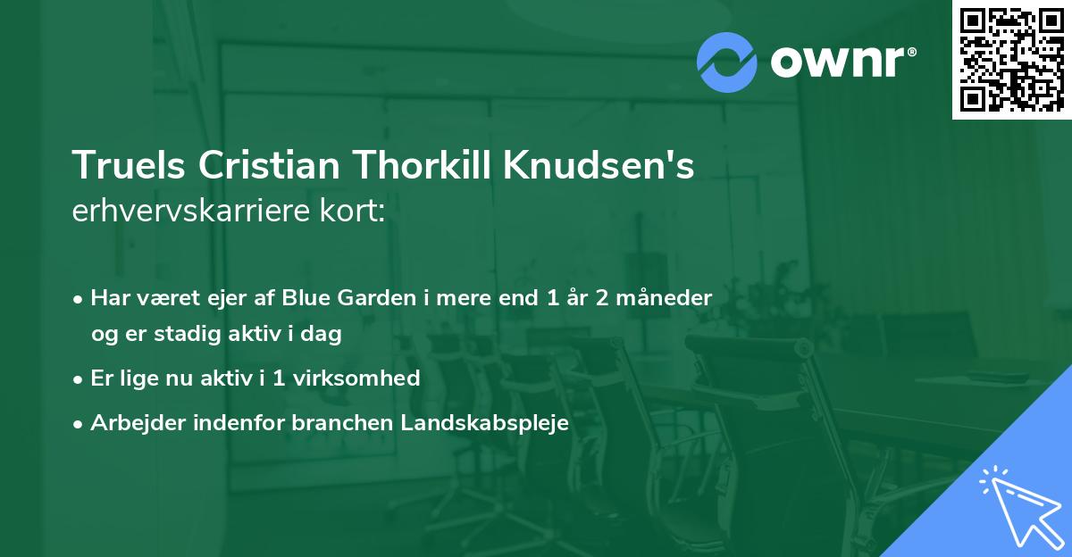 Truels Cristian Thorkill Knudsen's erhvervskarriere kort