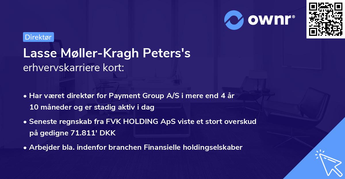 Lasse Møller-Kragh Peters's erhvervskarriere kort