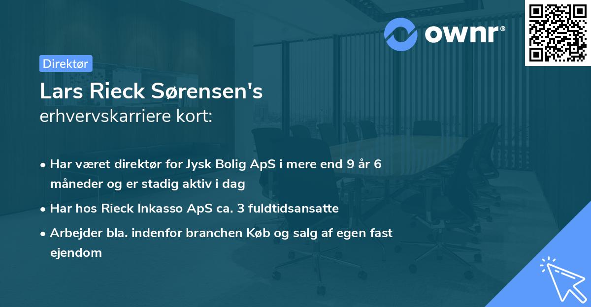Lars Rieck Sørensen's erhvervskarriere kort