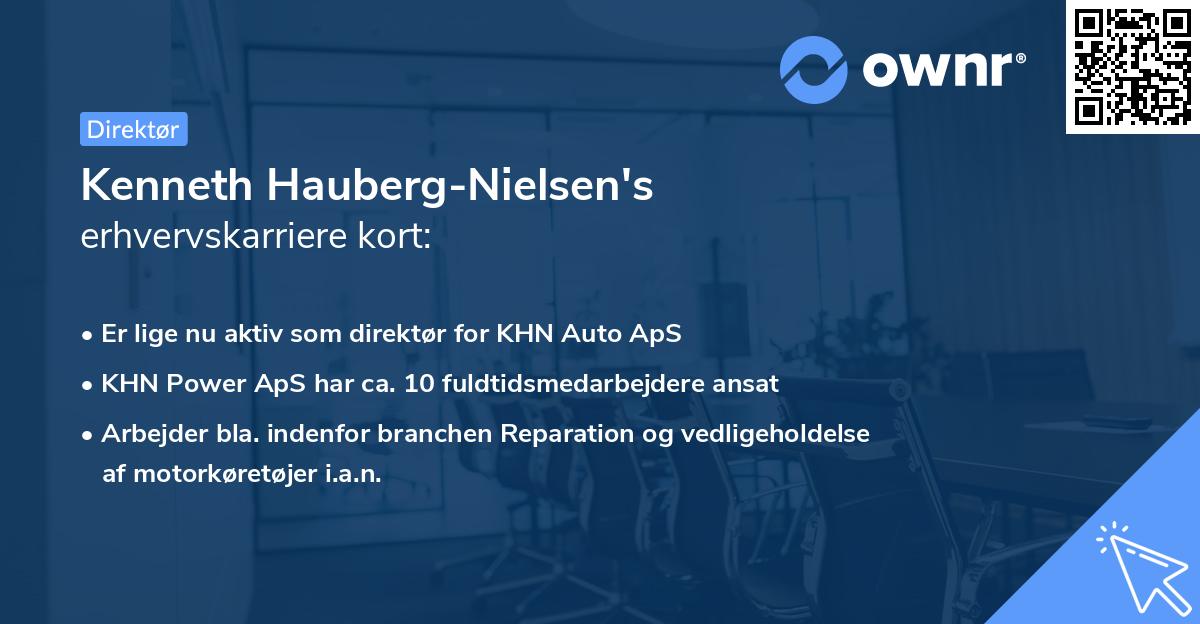 Kenneth Hauberg-Nielsen's erhvervskarriere kort