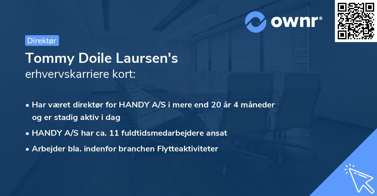 Tommy Doile Laursen's erhvervskarriere kort