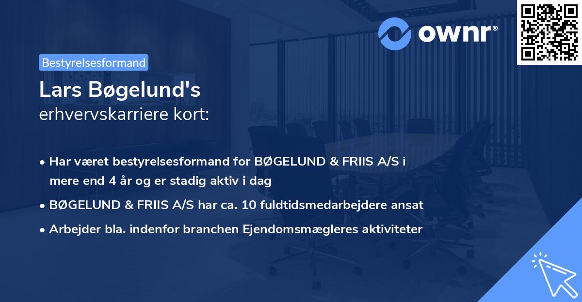 Lars Bøgelund's erhvervskarriere kort