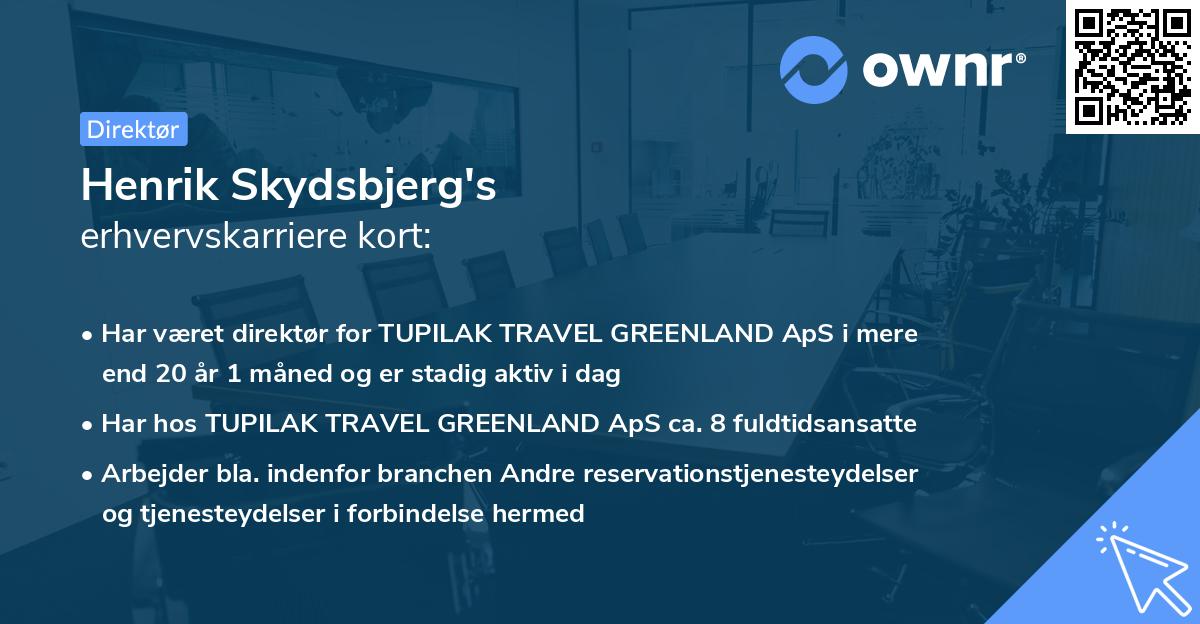 Henrik Skydsbjerg's erhvervskarriere kort