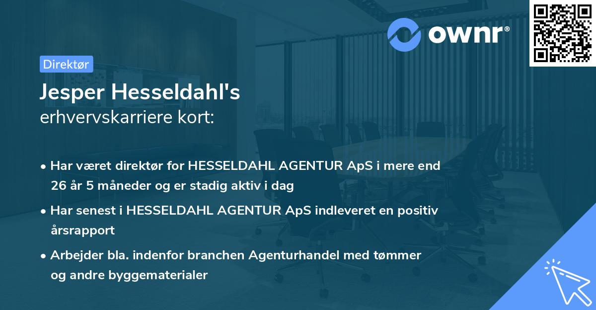 Jesper Hesseldahl's erhvervskarriere kort