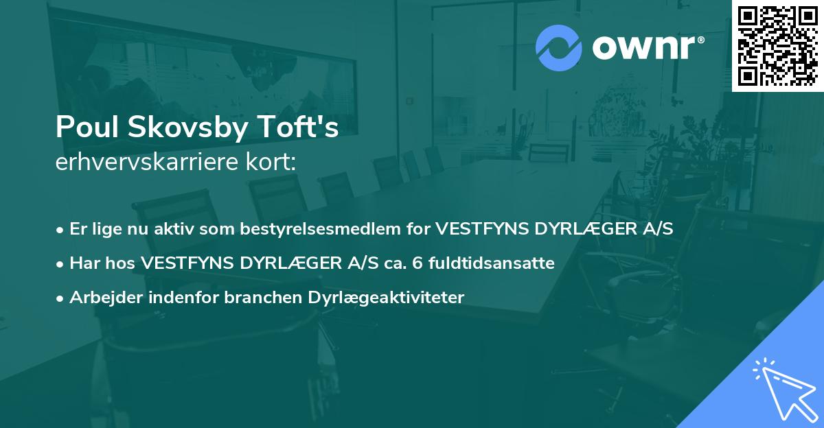 Poul Skovsby Toft's erhvervskarriere kort