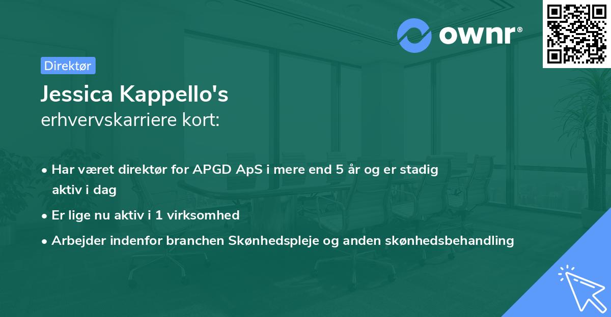 Jessica Kappello's erhvervskarriere kort