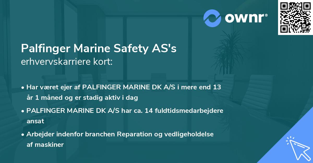 Palfinger Marine Safety AS's erhvervskarriere kort