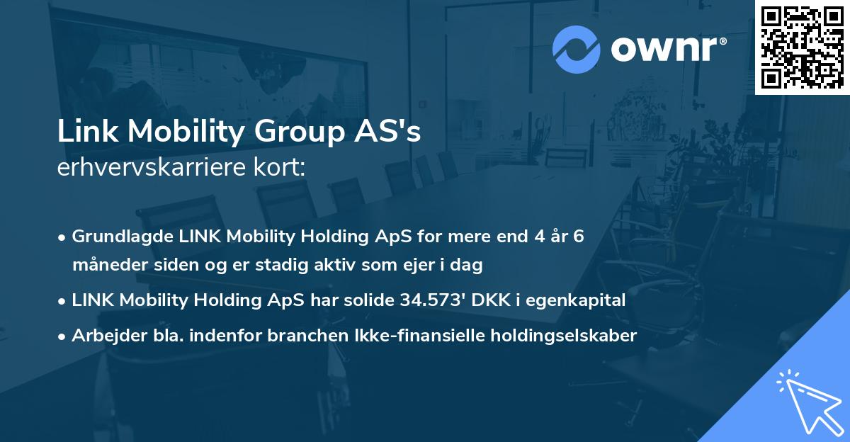 Link Mobility Group AS's erhvervskarriere kort