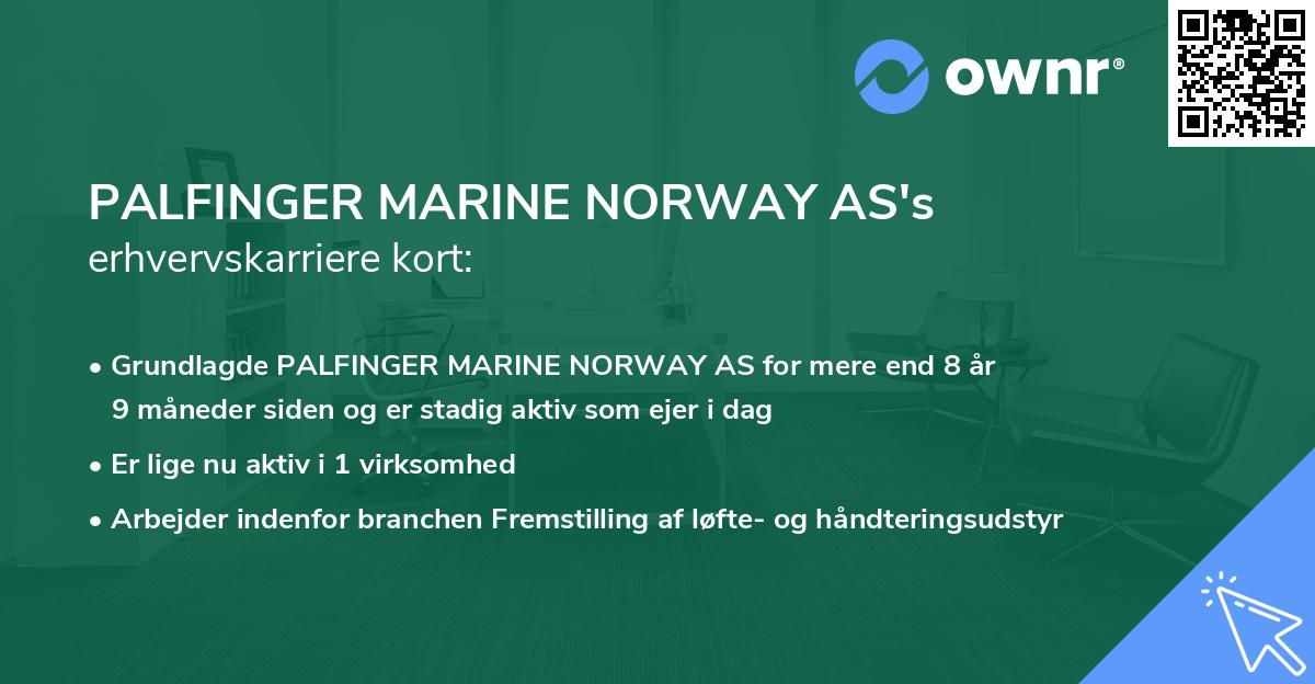 PALFINGER MARINE NORWAY AS's erhvervskarriere kort