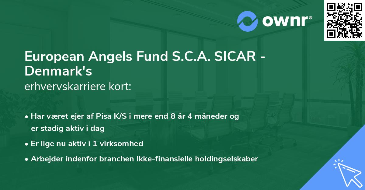 European Angels Fund S.C.A. SICAR - Denmark's erhvervskarriere kort