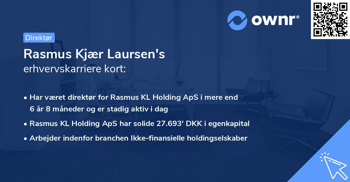 Rasmus Kjær Laursen's erhvervskarriere kort