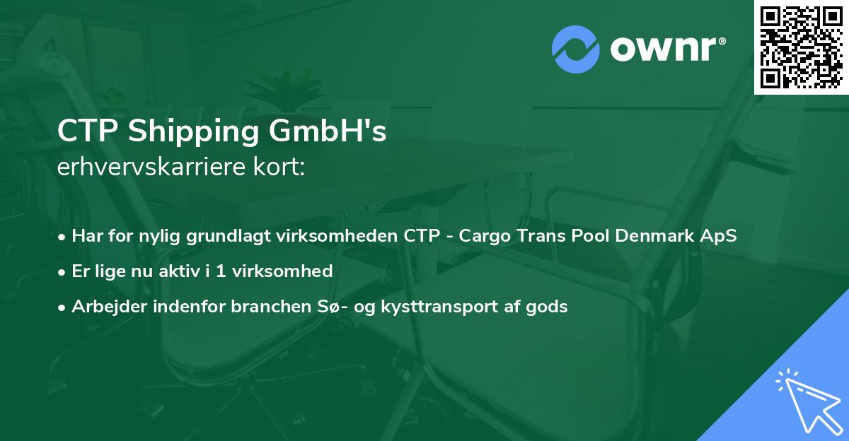 CTP Shipping GmbH's erhvervskarriere kort