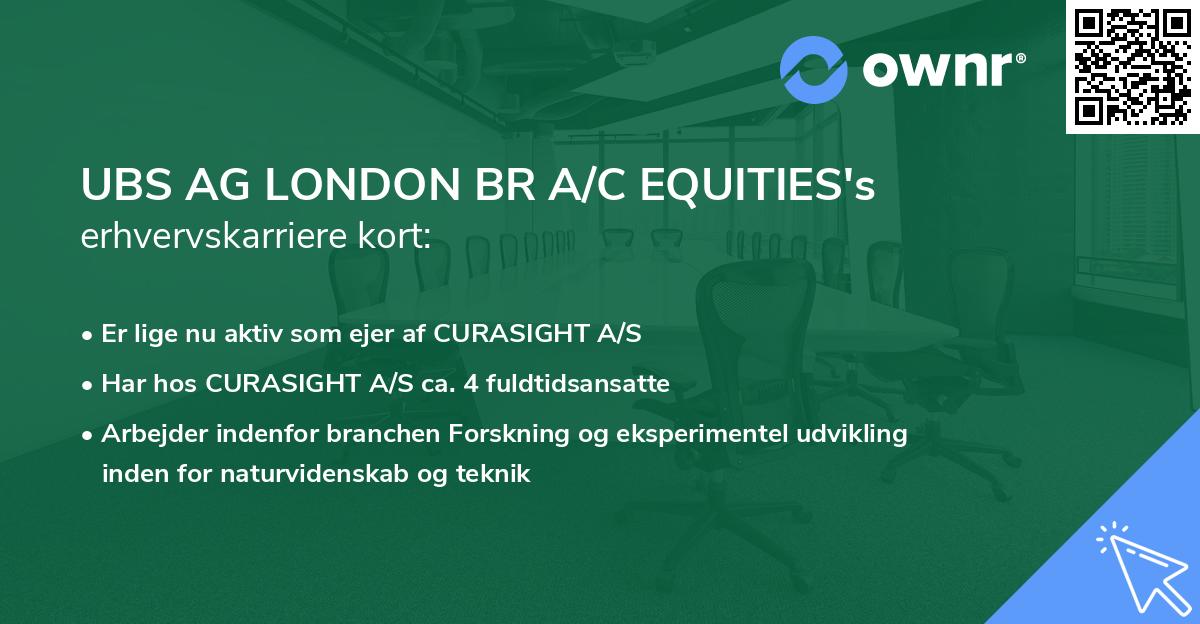 UBS AG LONDON BR A/C EQUITIES's erhvervskarriere kort