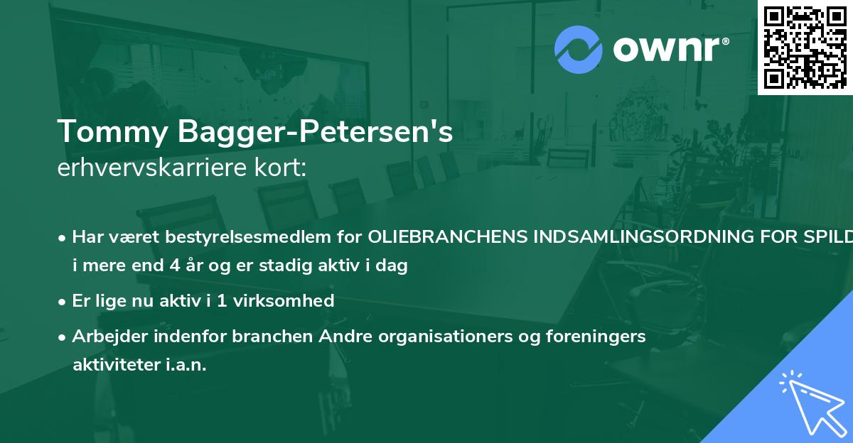 Tommy Bagger-Petersen's erhvervskarriere kort